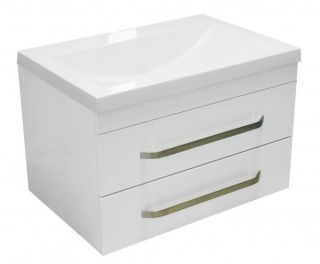 Подвесная тумба под раковину Эстет Monaco ФР-00002236 60см два ящика белый